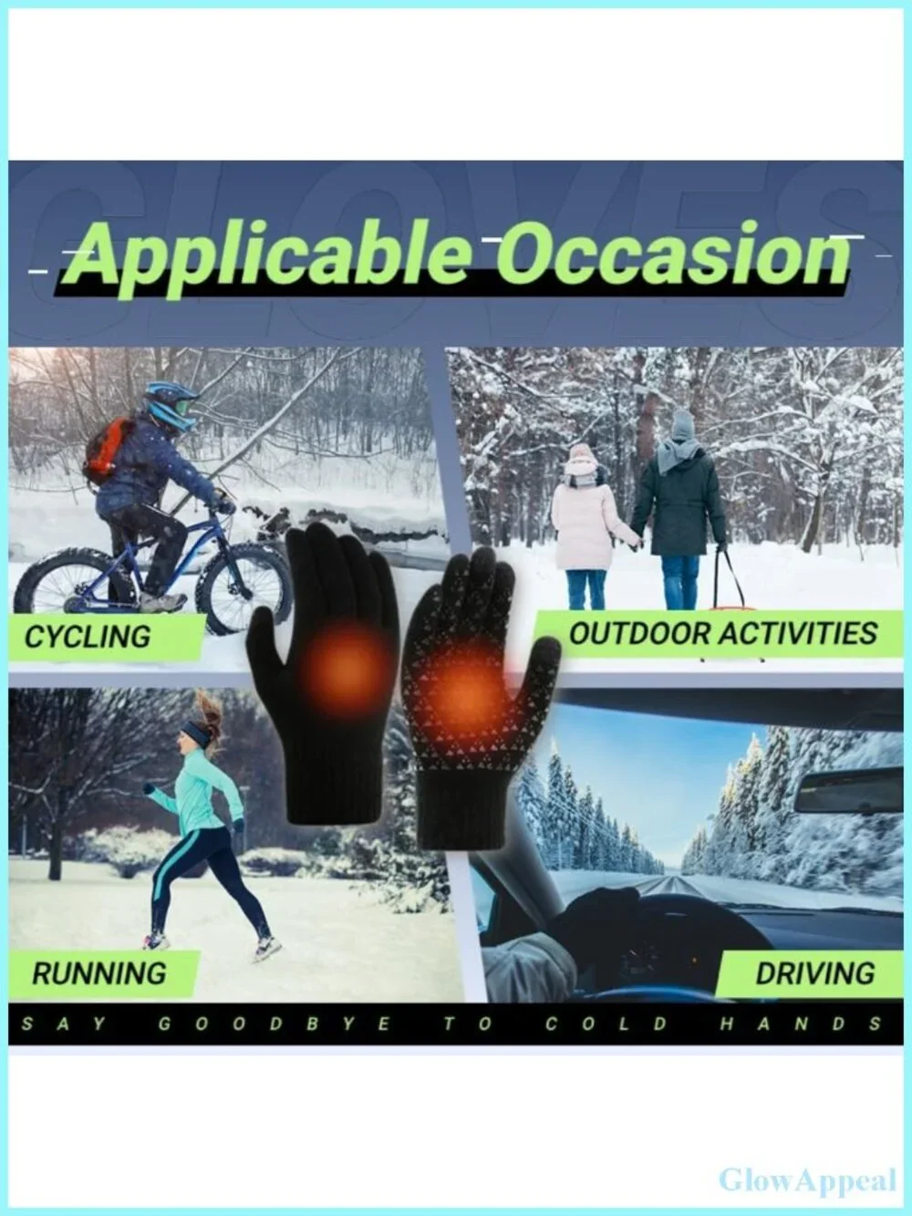 USB Heated Gloves for Women Men - Touchscreen Thermal Winter Knit Lightweight